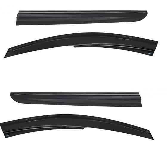 Дефлекторы окон (ветровики) Renault Logan 2013-2020, 4шт, SunPlex, седан, на скотче Киев