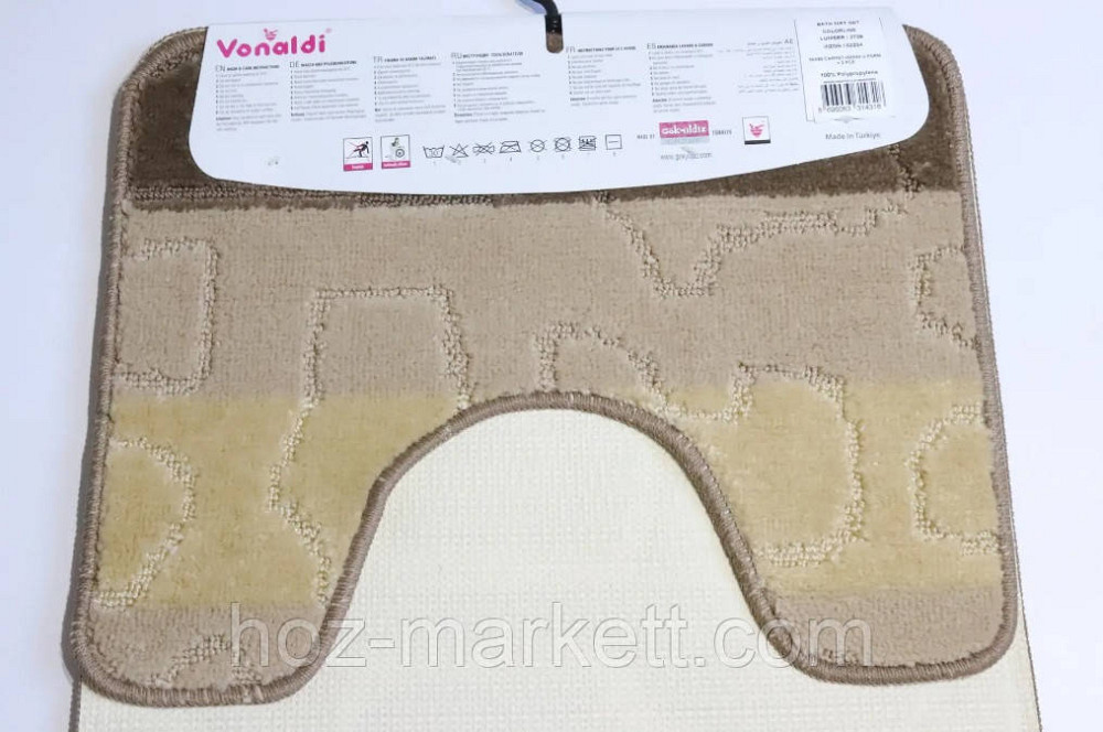 Коврики для ванной и туалета набор 2-ка Турция 100 х 60 см и 60 х 50 см Харьков - изображение 4