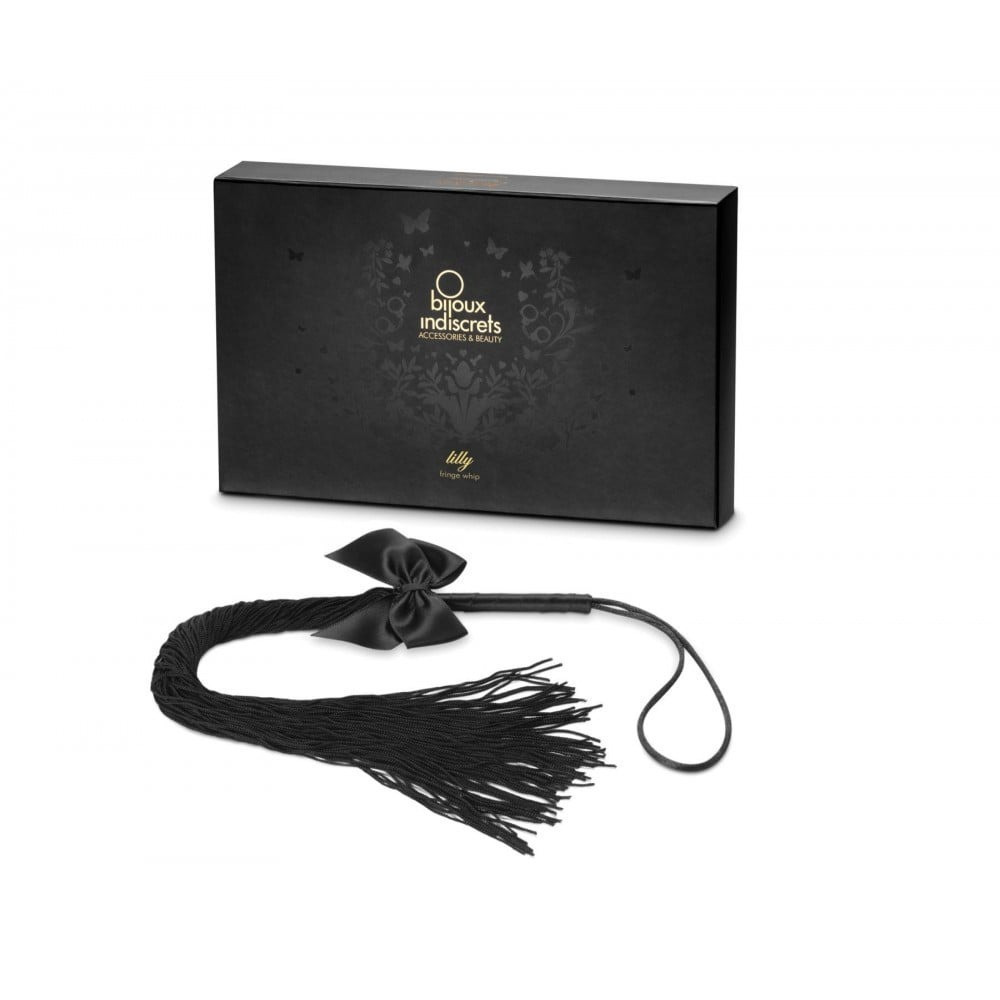 Плетка Bijoux Indiscrets - Lilly - Fringe whip украшена шнуром и бантиком Sex Aura Киев - изображение 3