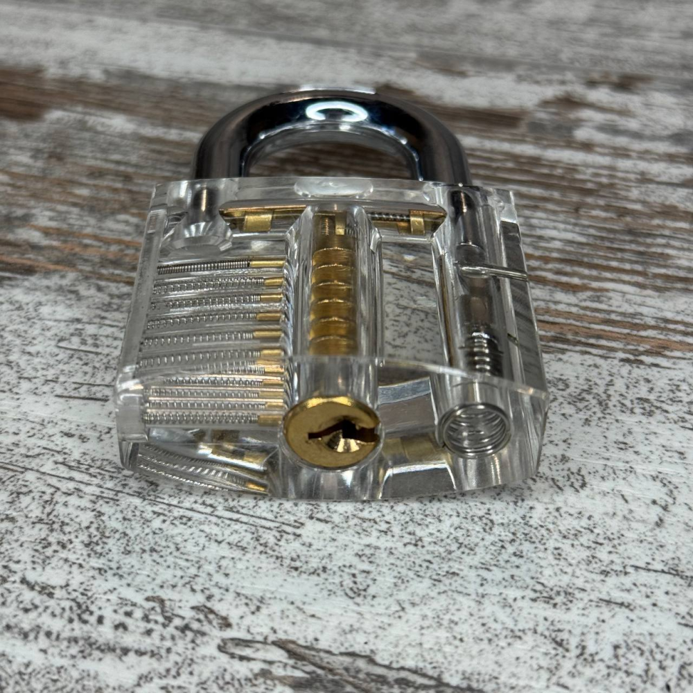 Прозорий замок для практики, тренувальний набір слюсаря з прозорим корпусом Київ - фото 5