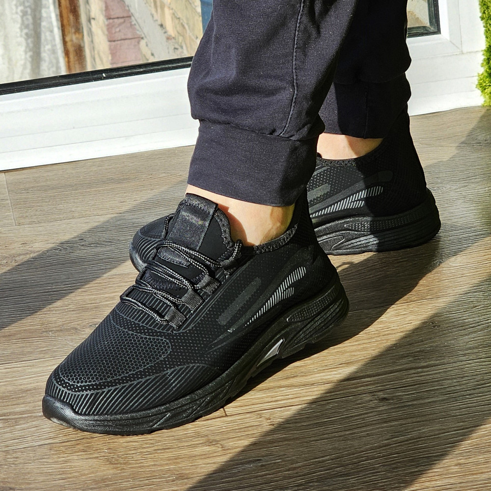 Кроссовки Мужские Чёрные Для Бега Беговые (размеры: 42,43,45) Днепр - изображение 7