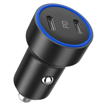 Зарядное устройство Choetech car 2хUSB-C 40W PD black (С0054-BK) Винница - изображение 1