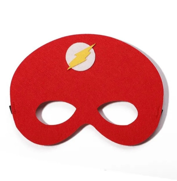 Дитяча маска Блискавка карнавальна one size червоний Київ - фото 1