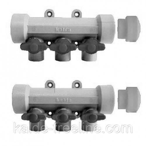 Коллектор полипропиленовый Kalde на 3 выхода BLUE & rRED Харків - фото 3