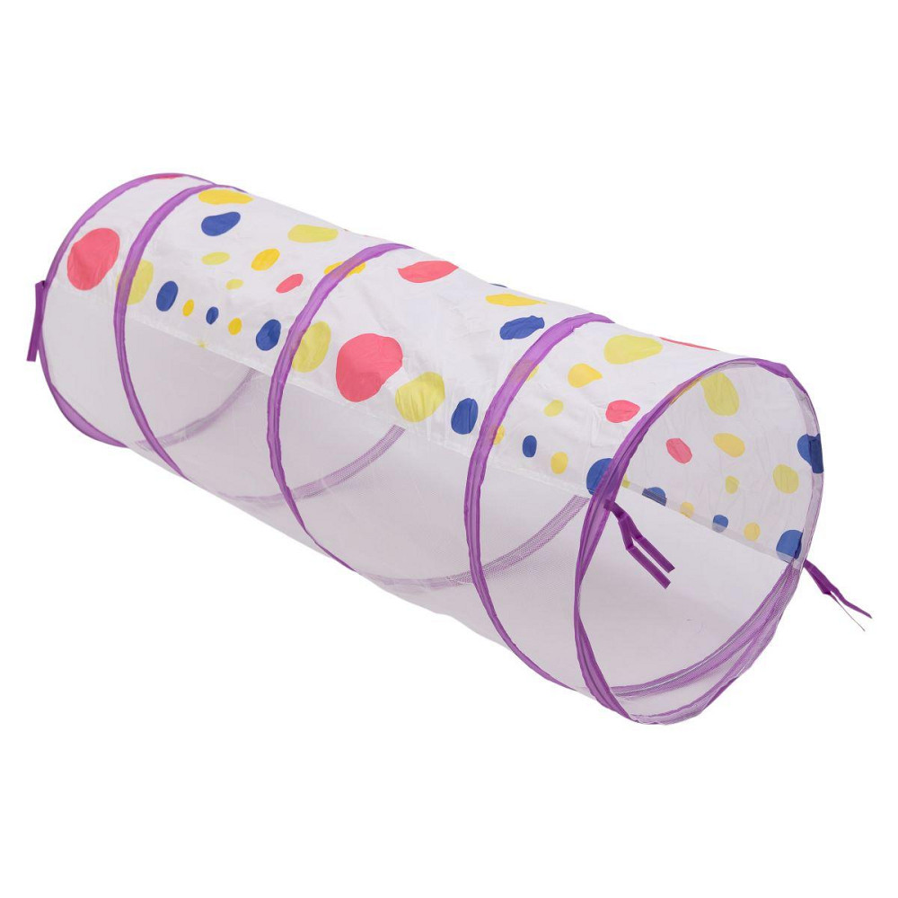 Палатка детская 3 в 1 70×70×90 см игровая палатка з тоннелем и бассейном Фиолетовая HP-S-4NDV Киев - изображение 5