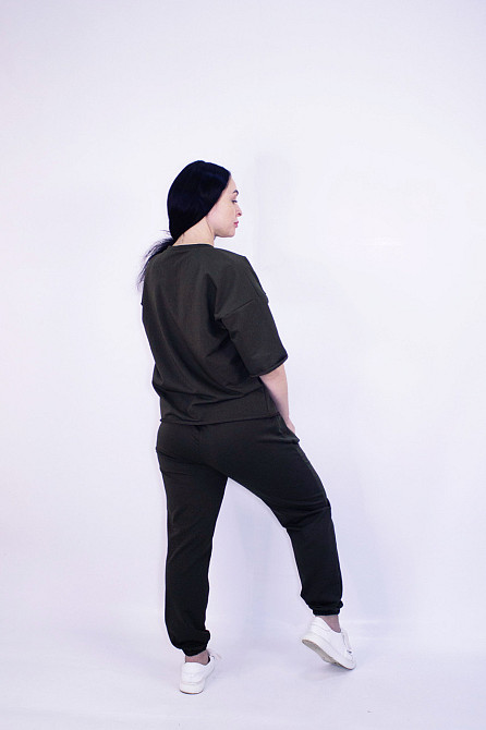 Жіночий літній спортивний костюм Чорний XL-2XL Харків - фото 4