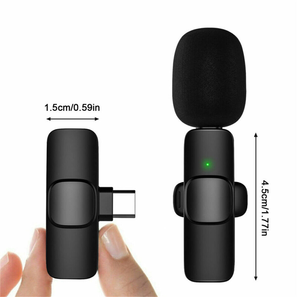 Мікрофон бездротовий петличний для смартфона з Type-C K8 / Петличка на одяг з прищіпкою Київ - фото 9