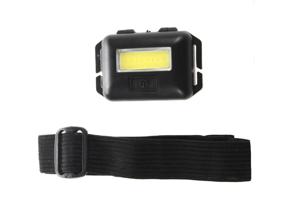 Налобний світлодіодний ліхтар на батарейках 10 Вт COB (в комплект не входить) 6 x 4 см чорний Київ - фото 4