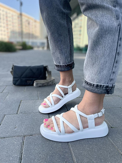 Vistani Босоніжки жіночі Vistani 500 білі (літо, шкіра натуральна) (5270) Коломия - фото 9