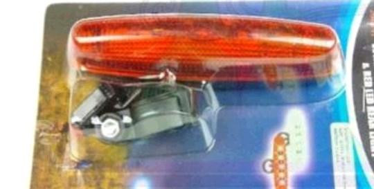 Стоп-сигнал (в сборе) велосипедный (универсальный) (5 LED, АА*2, 25,4-31,8mm) (mod 602T) KL Мукачево - изображение 1