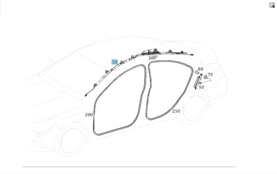 Mercedes-Benz  A1178600202 Стельова подушка безпеки права CLA C117 Одеса