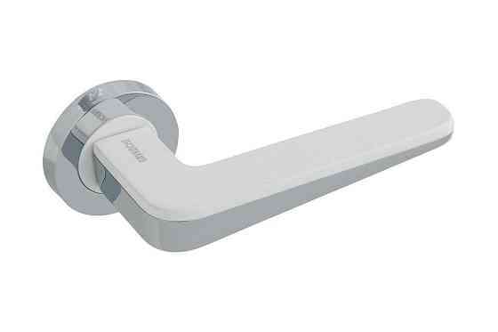 Ручки дверні Gavroche PALLADIUM  CP/White  хром/ білий Київ