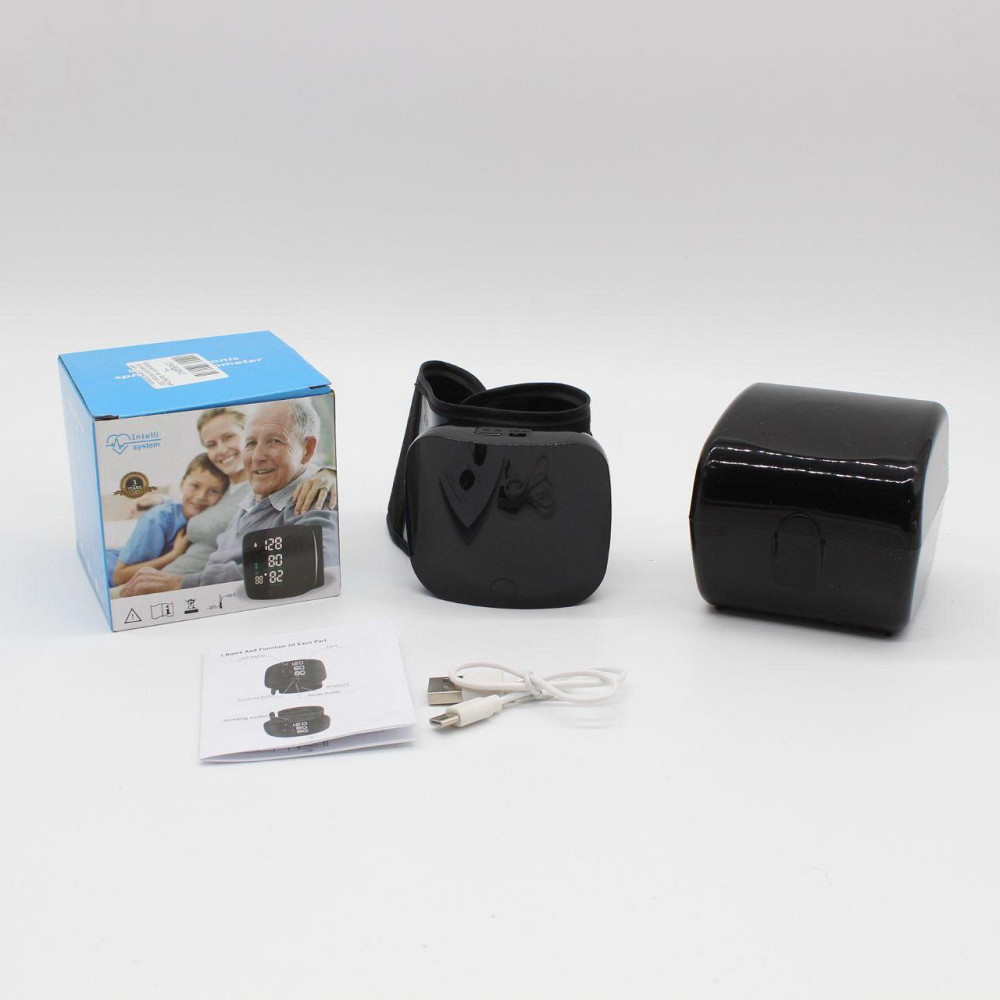 Тонометр на зап'ястя LY-84 + Подарунок Безконтактний термометр / Апарат для вимірювання тиску з голосом Київ - фото 10