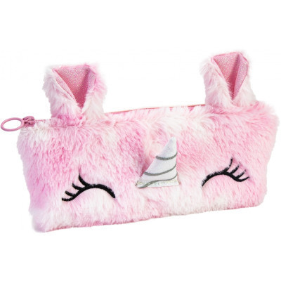 Пенал Cool For School плюшевый 1 отделение розовый (CF87068) Винница - изображение 1