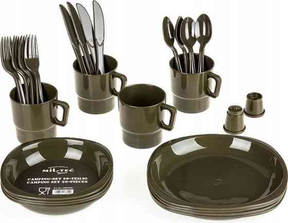 Туристический Столовый Набор на 4 персоны (26 предметов) Mil-Tec 