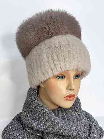 Шапка хутряна жіноча кубанка Венера Графітовий Харків