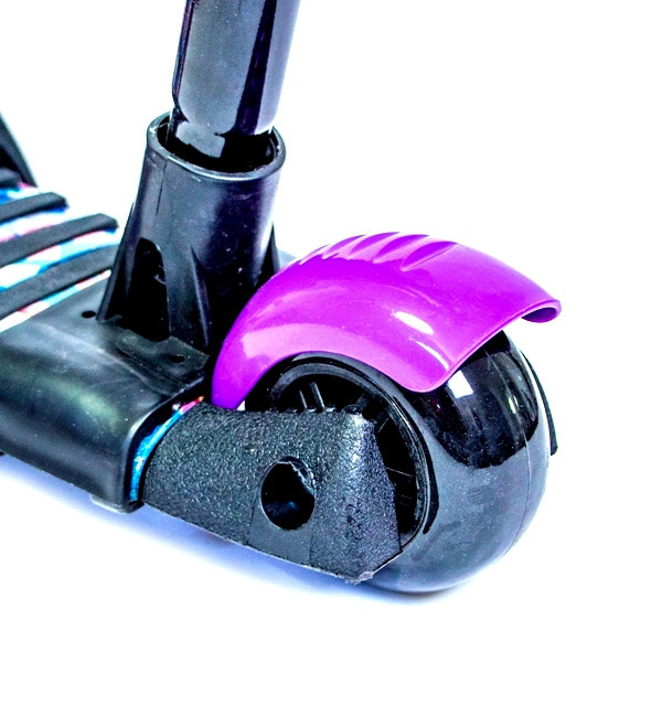 Самокат с сиденьем и родительской ручкой Scooter 5 в 1 с рисунком "Орхидея" Одесса - изображение 4