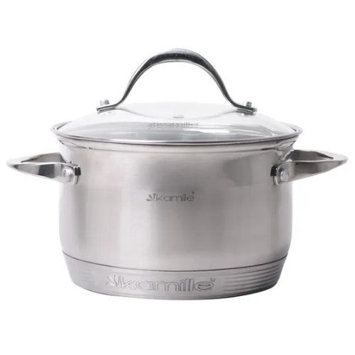 Каструля нержавіюча сталь 2,1л d16*10,5см з кришкою 7-шарове дно 4717S KAMILLE Житомир - изображение 2