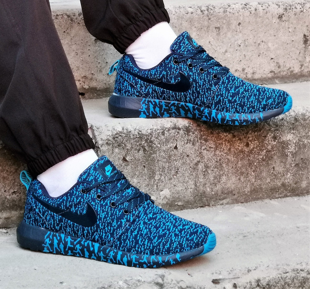 Кросівки Nike Сині Чоловічі Найк Блакитні Ткани (розміри: 41,42,43,44,45) Дніпро - фото 1