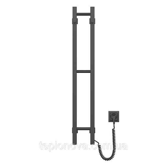 Сушарка для рушників Силует Квадро 160х1000 права, чорний муар Чернівці