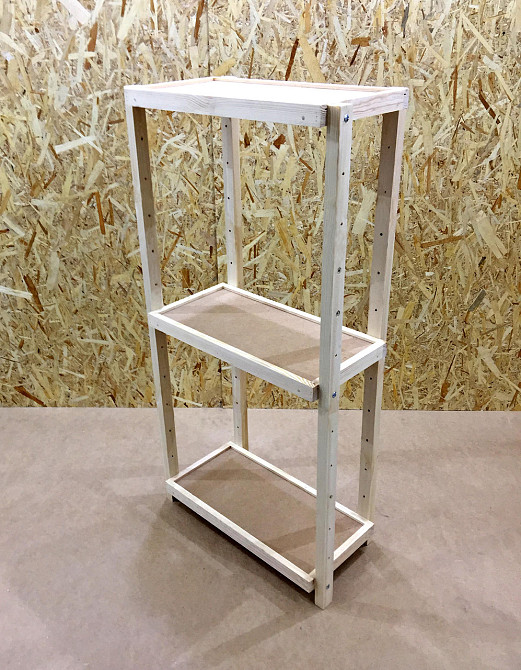 Етажерка розбірна "Честер" 3 полиці 30х60х130 Миколаїв - фото 8