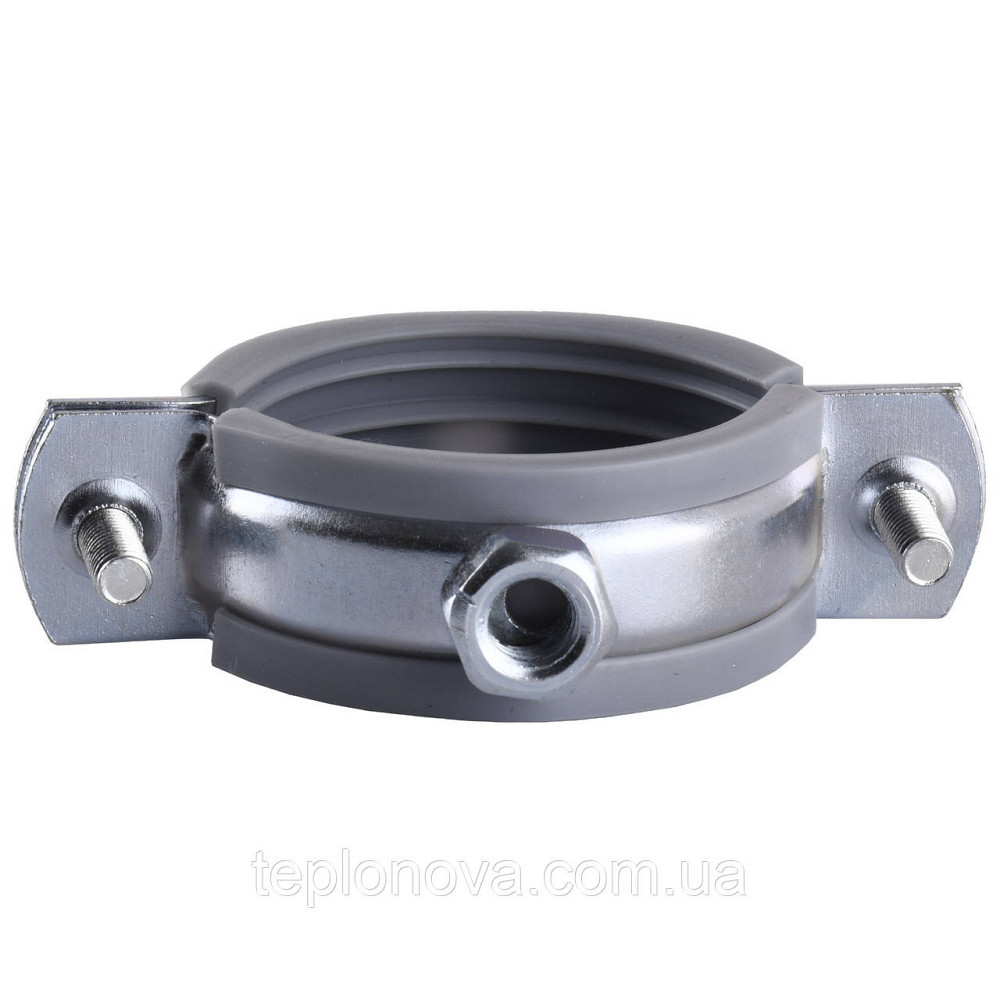 Хомут у зборі CR 1 1/4| (42-47 мм) з гвинтом-шурупом 8*80 і дюбелем у уп., сірий Чернівці - фото 3