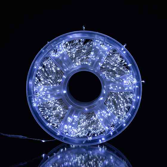 Garlando Новорічна гірлянда кімнатна роса Хвойна лапа 50 м 1500 LED білий провід Біле сяйво D15 Київ