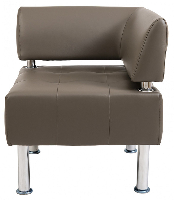 Диван Office Boom угол 650х650х750 Коричневый Киев - изображение 3