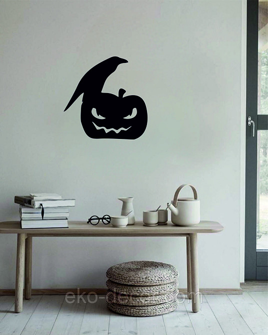 Декоративне настінне Панно «Хеллоуїн — гарбуз», Декор на стіну 90*90 см Київ - фото 2