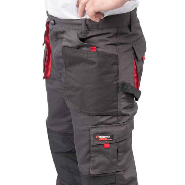Брюки робочі, 80% поліестер / 20% бавовна, щільність 260 г/м², S INTERTOOL SP-3011 Київ - фото 7