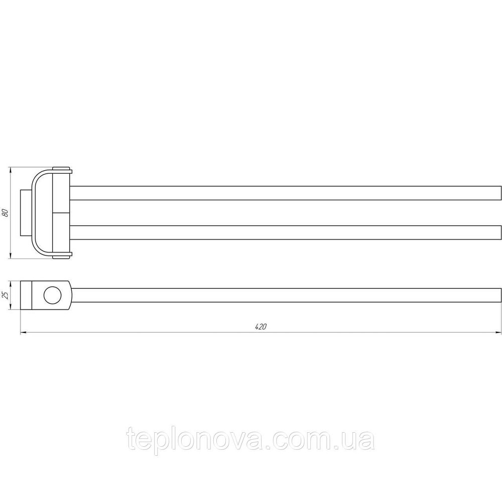 Тримач для рушників TOPAZ TКВ 8331 Чернівці - фото 3