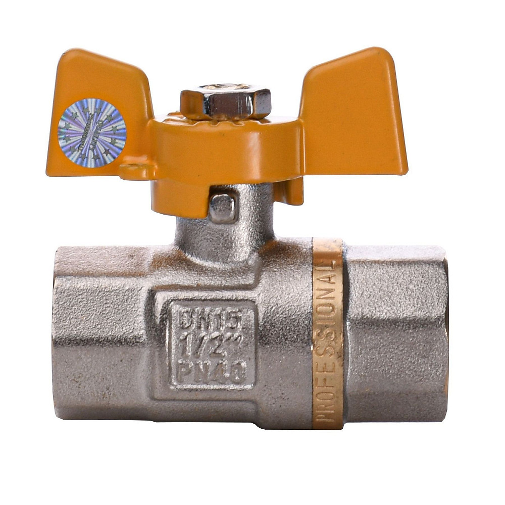 Кран кульовий прямий Q PROFESSIONAL 1/2″ ВВ ЖБ  PN40 QP151 Луцк - изображение 2