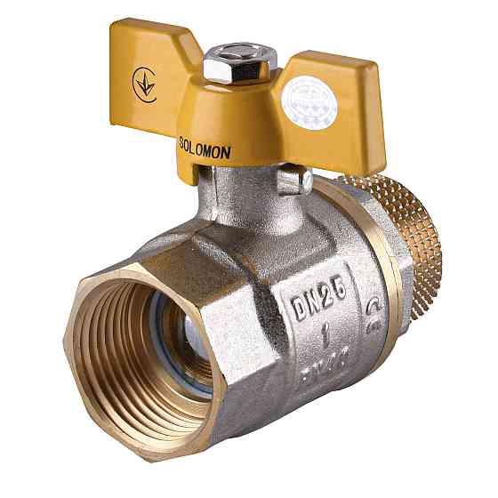 Кран кульовий прямий SOLOMON 1″ ЗВ ЖБ PN40 В1008 Киев