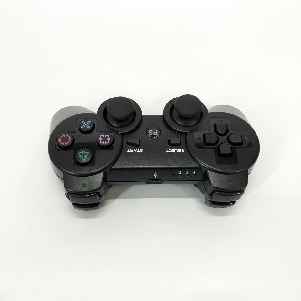 Игровой беспроводной геймпад Doubleshock PS3/PC аккумуляторный джойстик с функцией вибрации. Цвет: черный XZ-69 Львов - изображение 3