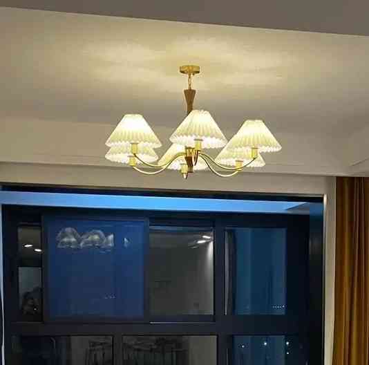 Светодиодная люстра Пем 5031 (Золотой) на 6 плафона Киев