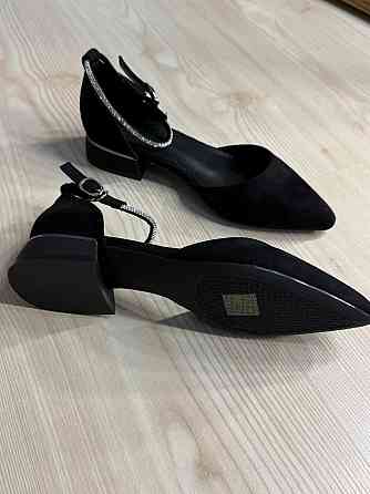 Туфли женские Meideli 023-1 Mary Jane с ремешком в камешках экозамша черные, 37, 23,7 см Киев