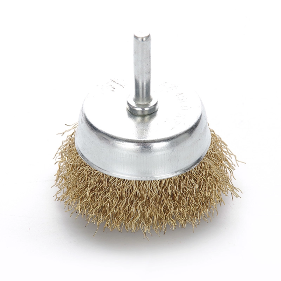 Щітка чаша латуневий дріт 65мм (дриль) (APRO) Харків