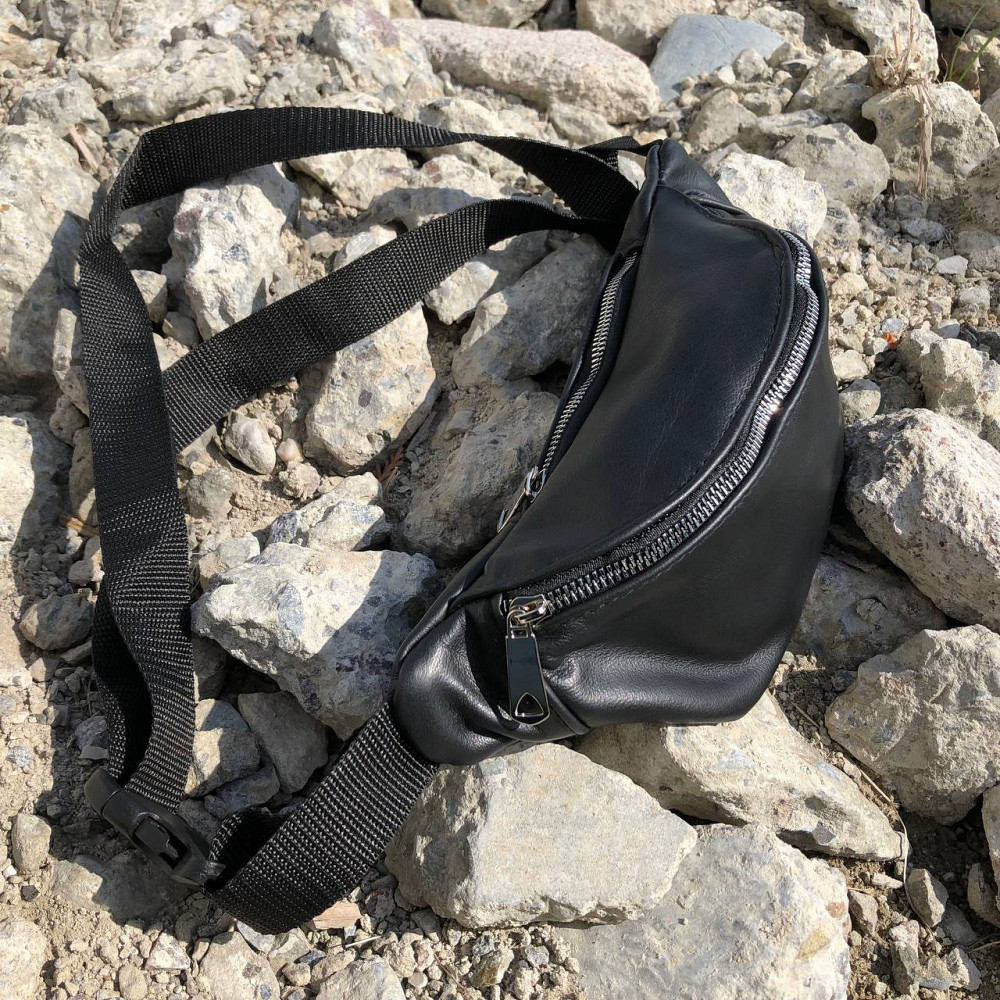 Мужская кожаная бананка, кожаная сумка бананка через плечо, мужская кожаная бананка на пояс Киев - изображение 9