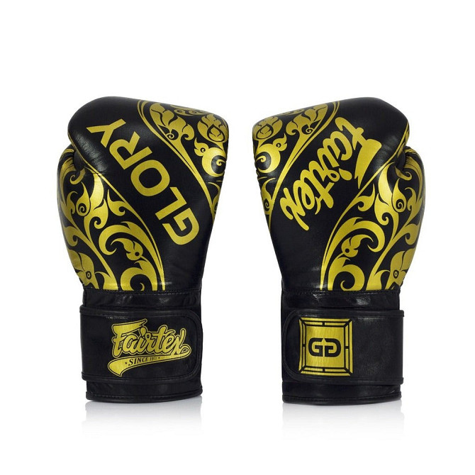 Боксерські рукавиці Fairtex BGVG2 Velcro Black 12 унцій (бинти в комплекті) Каменское - изображение 2