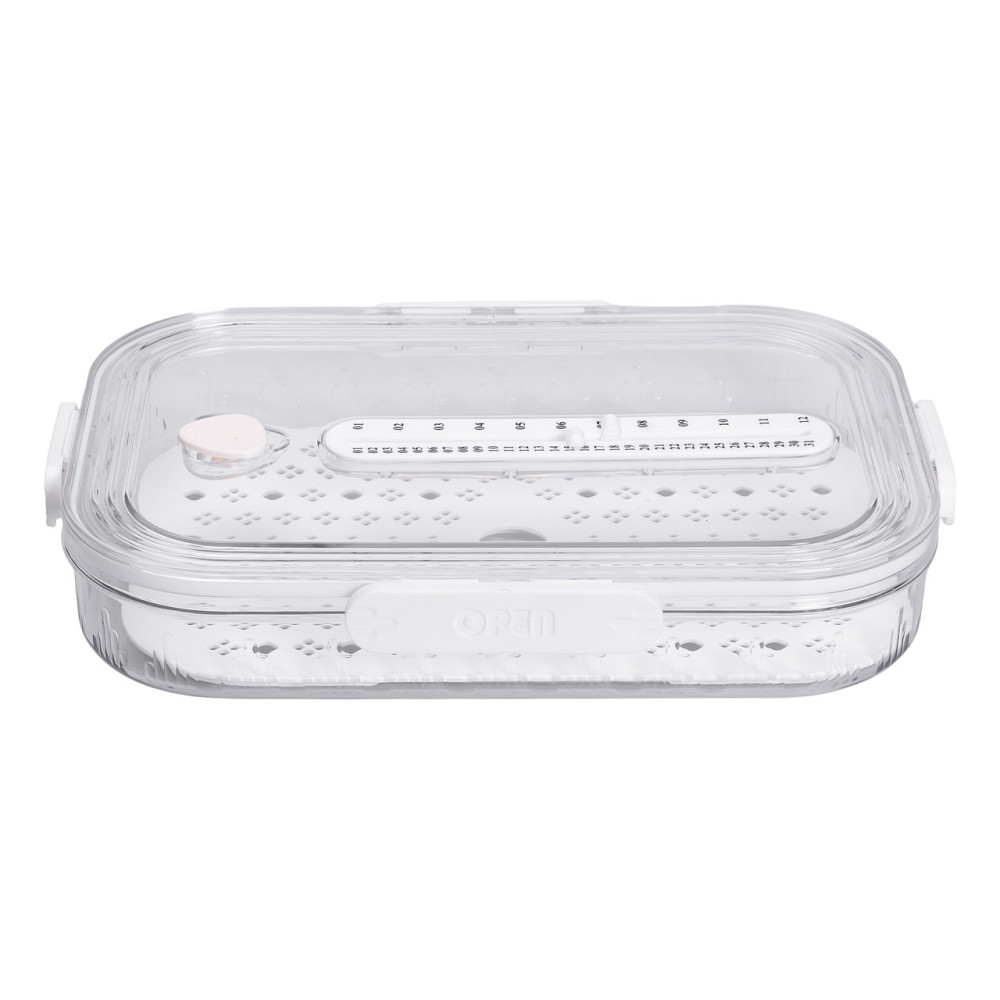 Yiwu Контейнер для їжі пластиковий 32.5х22.5х6 см Білий HP-27-6 Київ - фото 7