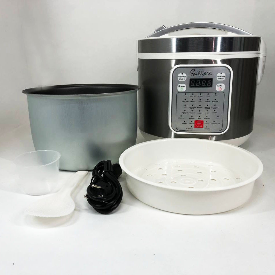 Мультиварка пароварка 5 л Suntera, Мультиварка для готування, Електронні мультиварки рисоварки BZ-16 Івано-Франківськ - фото 3
