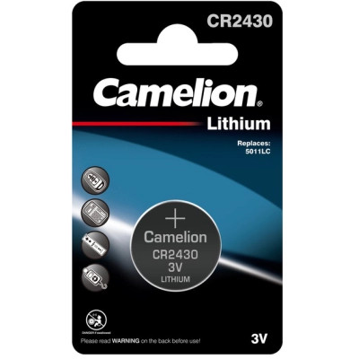Батарейка CR 2430 Lithium * 1 Camelion (CR2430-BP1) Винница - изображение 1