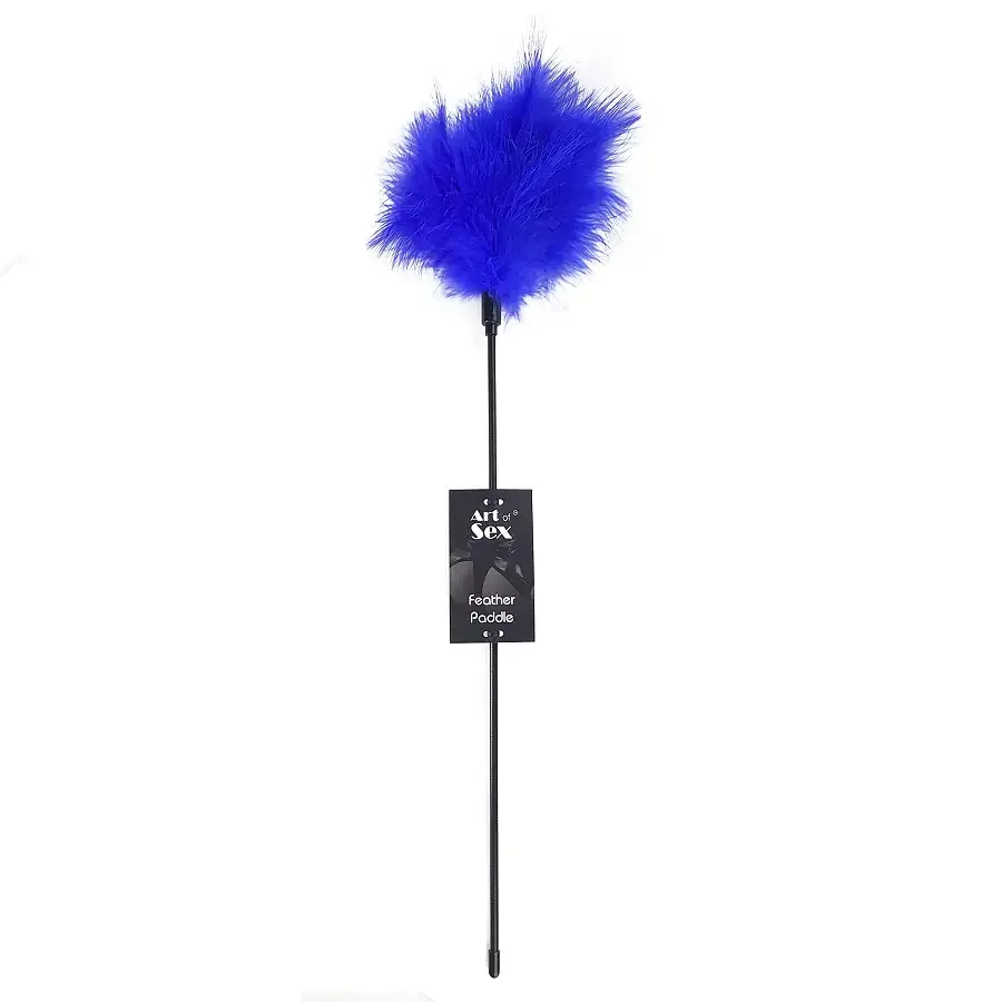 Лоскітка синя Art of Sex - Feather Paddle, перо молодого індика Львів - фото 3