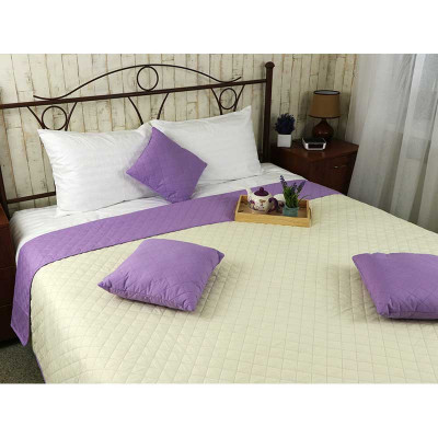 Покрывало Руно Двустороннее Севилья сиренево-молочное 150х212 см (360.52У_Севілья) Винница - изображение 6