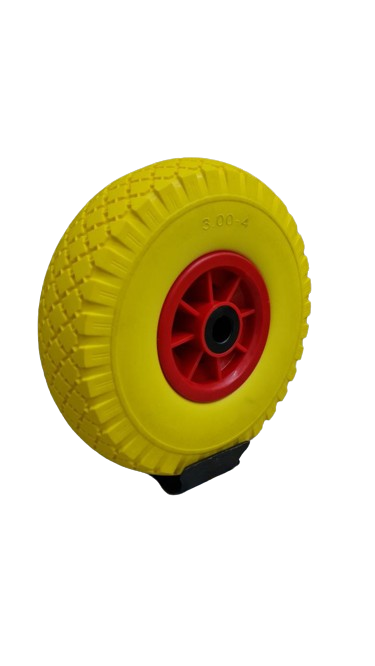 Колесо для тачки 3.00х4 Желтый Колесо с роликовым подшипником Колеса пенополиуретановые для тачек Белая Церковь - изображение 1