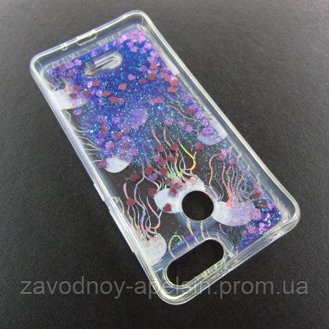 Xiaomi Redmi 6 6A чохол акваріум плаваючі блискітки Одеса - фото 2