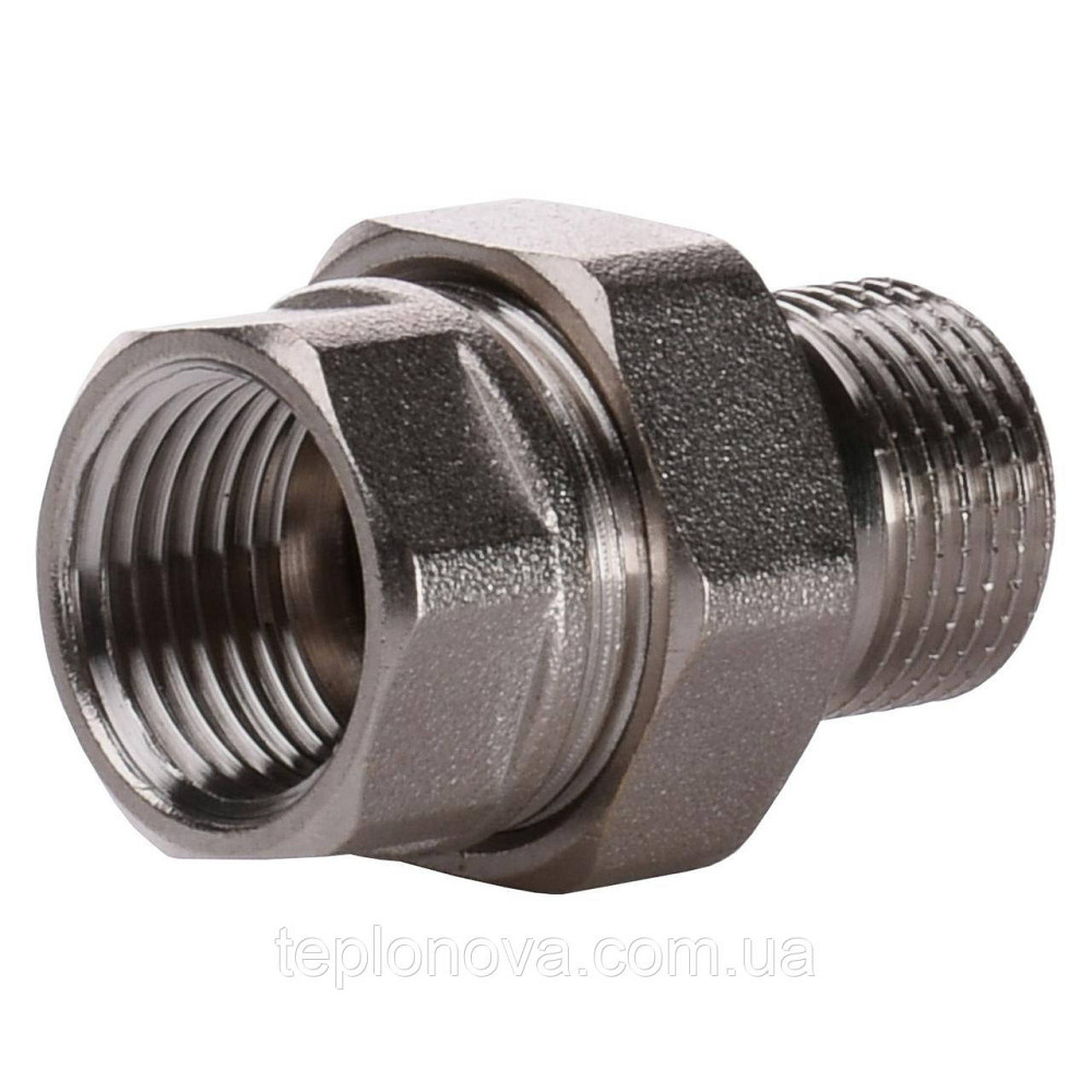 Сгон-американка прямой PROFESSIONAL 1 1/2″ НИКЕЛЬ QP160 Черновцы - изображение 1