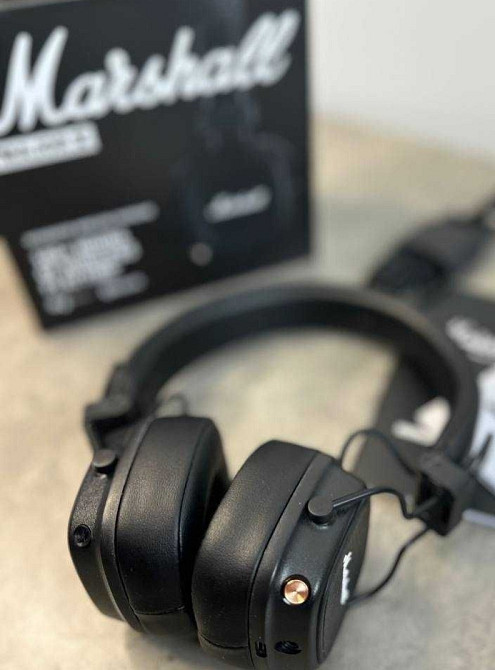 Навушники Marshall Major 5 чорні — Bluetooth 100 годин без підзарядки. Харків - фото 5