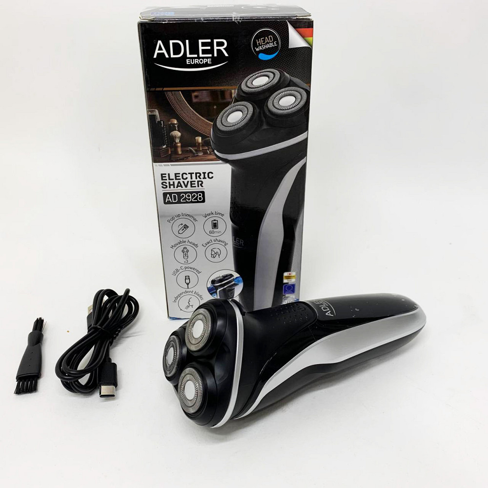 Бритвы электрические ADLER, Мужская бритва на батарейках, Электрическая мужская бритва для бороды MB-26 Львов - изображение 8