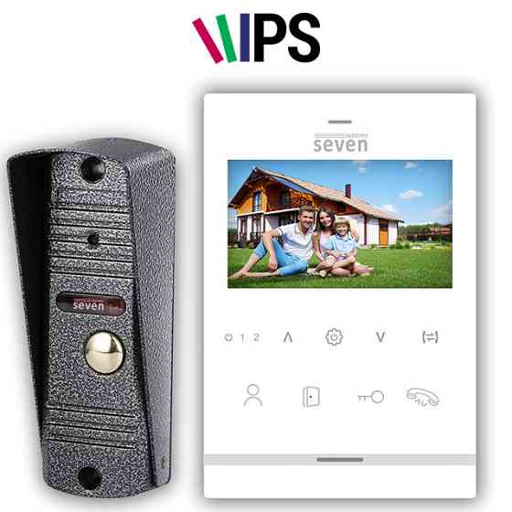Комплект домофона SEVEN DP-7542 white Київ